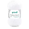 Image de Fil à tricoter COTTON QUICK UNI - Gründl - PPSC - certifié Oeko-Tex(...) - 01 Blanc