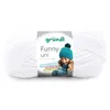 Image de Fil à tricoter effet velour FUNNY - Grundl - 100 Gr - Oeko-Tex(...) - 01 Blanc