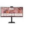 Image de AOC CU34E4CW - Écran LED - incurvé - USB - 34" - 3440 x 1440 UWQHD - VA - 350 cd/m² - 3500:1 - HDR10 - 4 ms - 2xHDMI, DisplayPort - haut-parleurs - noir