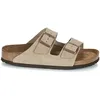 Image de Birkenstock Mules Birkenstock Arizona Cuir Suede Soft Footbed W Taupe - 41