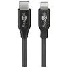 Image de Câble de Données et de Charge USB-C / Lightning Goobay - 1m - Noir