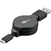 Image de Goobay : Câble USB type C avec enrouleur - 1 m