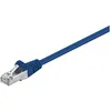 Image de Goobay Goobay 68053 câble de réseau Bleu 0,5 m Cat5e SF/UTP (S-FTP)