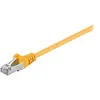 Image de goobay - Cordon de raccordement - RJ-45 (M) pour RJ-45 (M) - 5 m - SF/UTP - CAT 5e - moulé, rond, sans crochet - jaune