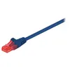 Image de goobay - Cordon de raccordement - RJ-45 (M) pour RJ-45 (M) - 2 m - UTP - CAT 6 - rond - bleu