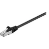 Image de goobay - Cordon de raccordement - RJ-45 (M) pour RJ-45 (M) - 50 cm - SF/UTP - CAT 5e - moulé, sans crochet - noir