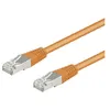 Image de goobay - Câble réseau - RJ-45 (M) pour RJ-45 (M) - 1 m - paire torsadée écrantée (F/UTP) - CAT 5e - moulé - orange