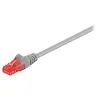Image de goobay - Cordon de raccordement - RJ-45 (M) pour RJ-45 (M) - 1 m - UTP - CAT 6 - sans halogène, sans crochet - gris