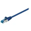 Image de goobay - Cordon de raccordement - RJ-45 (M) pour RJ-45 (M) - 10 m - SFTP, PiMF - CAT 6a - sans halogène, moulé - bleu