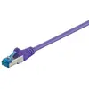 Image de goobay - Câble réseau - RJ-45 (M) pour RJ-45 (M) - 15 m - SFTP, PiMF - CAT 6a - sans halogène, moulé, sans crochet - violet