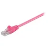 Image de goobay - Câble réseau - RJ-45 (M) pour RJ-45 (M) - 25 cm - UTP - CAT 5e - moulé, sans crochet - magenta