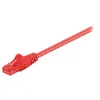 Image de goobay - Cordon de raccordement - RJ-45 (M) pour RJ-45 (M) - 25 cm - UTP - CAT 6 - moulé, sans crochet - rouge