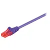 Image de goobay - Cordon de raccordement - RJ-45 (M) pour RJ-45 (M) - 50 cm - UTP - CAT 6 - moulé, sans crochet - violet