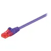 Image de goobay - Cordon de raccordement - RJ-45 (M) pour RJ-45 (M) - 15 m - UTP - CAT 6 - moulé, sans crochet - violet