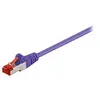 Image de goobay - Cordon de raccordement - RJ-45 (M) pour RJ-45 (M) - 25 cm - SFTP, PiMF - CAT 6 - moulé, sans crochet - violet