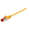 Image de goobay - Cordon de raccordement - RJ-45 (M) pour RJ-45 (M) - 50 cm - SFTP, PiMF - CAT 6 - moulé, sans crochet - jaune