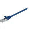 Image de wentronic - Câble réseau - RJ-45 (M) pour RJ-45 (M) - 1.5 m - paire torsadée écrantée (F/UTP) - CAT 5e - moulé, sans crochet - bleu