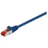 Image de goobay - Câble réseau - RJ-45 (M) pour RJ-45 (M) - 1.5 m - SFTP, PiMF - CAT 6 - sans halogène, moulé - bleu