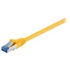 Image de wentronic - Câble réseau - RJ-45 (M) pour RJ-45 (M) - 1.5 m - SFTP, PiMF - CAT 6a - sans halogène, moulé, sans crochet - jaune