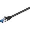 Image de goobay - Câble réseau - RJ-45 (M) pour RJ-45 (M) - 1.5 m - SFTP, PiMF - CAT 6a - sans halogène, moulé - noir