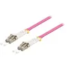 Image de goobay - Câble réseau - LC multi-mode (M) pour LC multi-mode (M) - 5 m - fibre optique - 50 / 125 microns - OM4 - sans halogène - violet