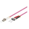 Image de goobay - Câble réseau - ST multi-mode (M) pour LC multi-mode (M) - 5 m - fibre optique - 50 / 125 microns - OM4 - sans halogène - violet