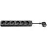 Image de goobay NK 600-150 CS - Unité de distribution d'alimentation - CA 250 V - 3500 Watt - entrée : CEE 7/4 - connecteurs de sortie : 6 - 1.5 m cordon - noir
