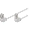 Image de goobay - Câble réseau - RJ-45 (M) pour RJ-45 (M) - 50 cm - paire torsadée écrantée (F/UTP) - CAT 5e - moulé, connecteur à 90 ° - blanc