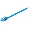 Image de goobay - Cordon de raccordement - RJ-45 (M) pour RJ-45 (M) - 2 m - UTP - CAT 6a - moulé, plat - bleu
