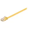 Image de goobay - Cordon de raccordement - RJ-45 (M) pour RJ-45 (M) - 1 m - UTP - CAT 6 - moulé, plat - jaune