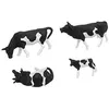 Image de ModÃ©lisme Ho Figurines : Vaches Noires Et Blanches (30 Figurines)-Preiser