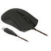 Image de Delock - Souris - droitiers et gauchers - optique - 4 boutons - filaire - USB - noir rouge - Pour la vente au détail