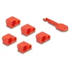 Image de DeLOCK Set de bloqueurs de port pour RJ45 mÃ¢le, 10 unitÃ©s