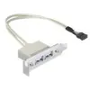 Image de DeLOCK Slot bracket - câble USB - 50 cm