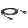 Image de Delock - Câble USB - Micro-USB de type B (M) pour USB (F) - USB 2.0 OTG - 50 cm
