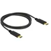Image de Delock - Câble USB - USB-C (M) pour USB-C (M) - USB 2.0 - 5 A - 1 m - noir