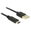 Image de Delock - Câble USB - 24 pin USB-C (M) pour USB (M) - USB 2.0 - 3 A - 2 m - noir