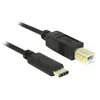 Image de Delock - Câble USB - 24 pin USB-C (M) pour USB type B (M) - USB 2.0 - 3 A - 2 m - noir