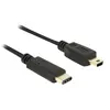 Image de Delock - Câble USB - USB-C (M) pour mini-USB de type B (M) - USB 2.0 - 500 mA - 2 m - noir