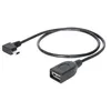 Image de Delock - Câble USB - USB (F) pour mini USB type B (M) - USB 2.0 OTG - 50 cm - connecteur à 90 °