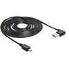 Image de Delock EASY-USB - Câble USB - mini-USB de type B (M) pour USB (M) - 5 m - connecteur à 90° - noir