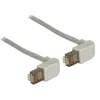 Image de Delock - Cordon de raccordement - RJ-45 (M) pour RJ-45 (M) - 1 m - SFTP - CAT 5e - moulé, connecteur à 90 ° - gris