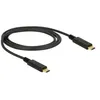 Image de Delock - Câble USB - USB-C (M) pour USB-C (M) - USB 3.1 Gen 2 - 3 A - 1 m - noir