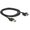 Image de Delock EasyUSB ShapeCable - Rallonge de câble USB - USB (F) pour USB (M) - USB 2.0 - 2 m - connecteurs réversibles - noir