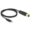 Image de Delock - Câble USB - 24 pin USB-C (M) pour USB Type B (M) - USB 3.1 Gen 2 - 3 A - 1 m - noir