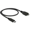 Image de Delock - Câble USB - Micro-USB de type B (M) pour USB-C (M) - USB 3.1 Gen 2 - 50 cm - noir