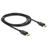 Image de Delock - Câble DisplayPort - DisplayPort (M) pour DisplayPort (M) - 2 m - verrouillé - noir