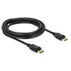 Image de Delock - Câble DisplayPort - DisplayPort (M) pour DisplayPort (M) - 3 m - verrouillé - noir