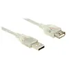 Image de Delock - Rallonge de câble USB - USB (F) pour USB (M) - USB 2.0 - 1 m - transparent