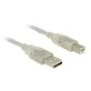 Image de Delock - Câble USB - USB type B (M) pour USB (M) - USB 2.0 - 3 m - transparent